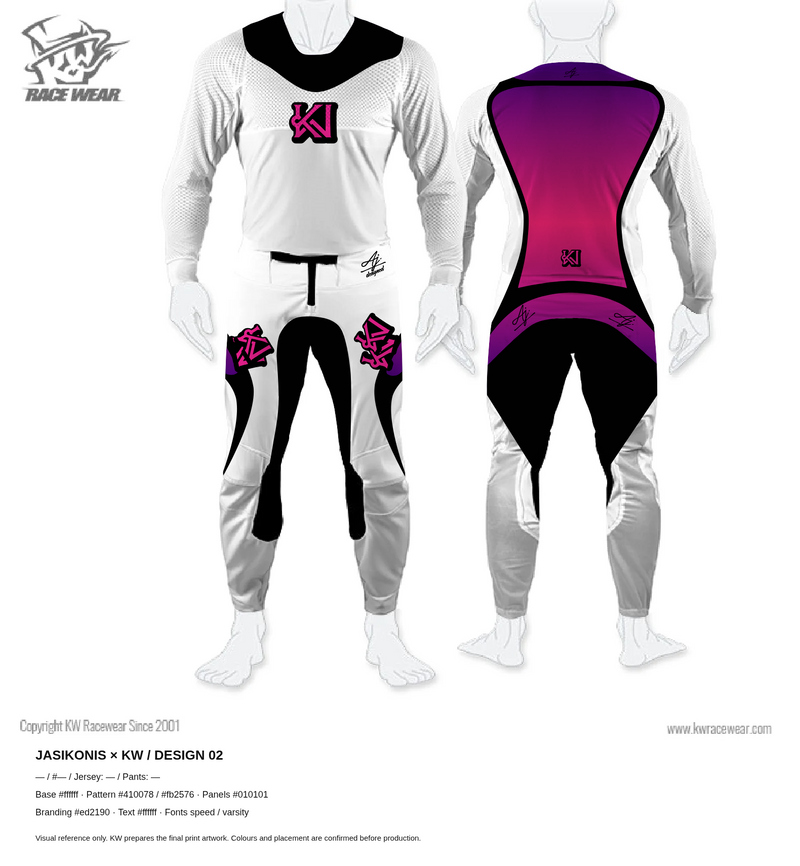 Jasikonis Custom MX Gear — Futuristic